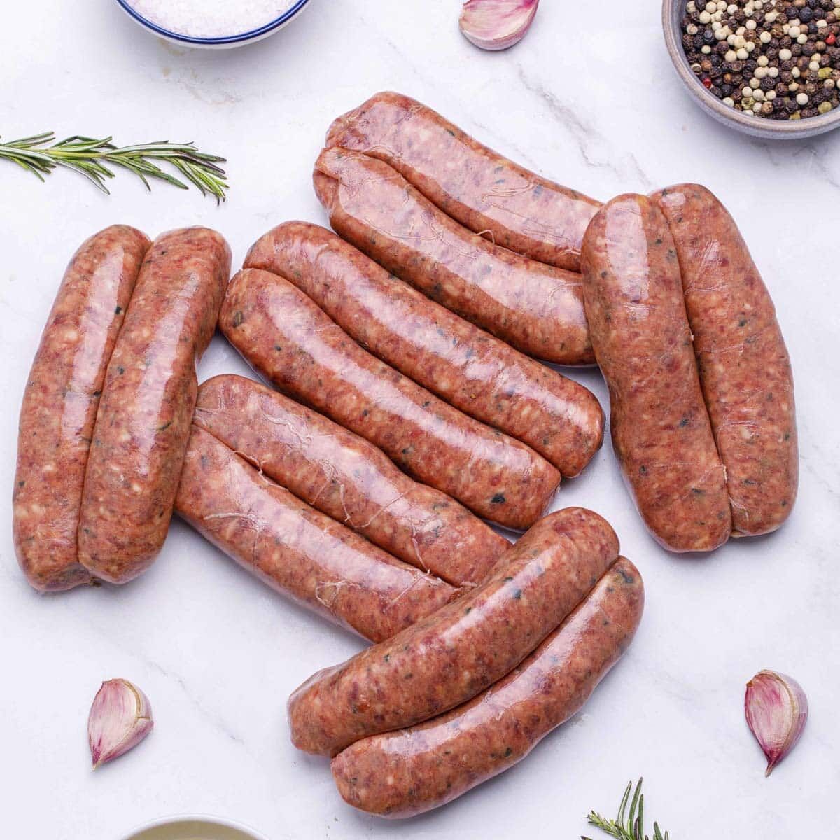 Lamb Honey & Garlic Sausages gluten free