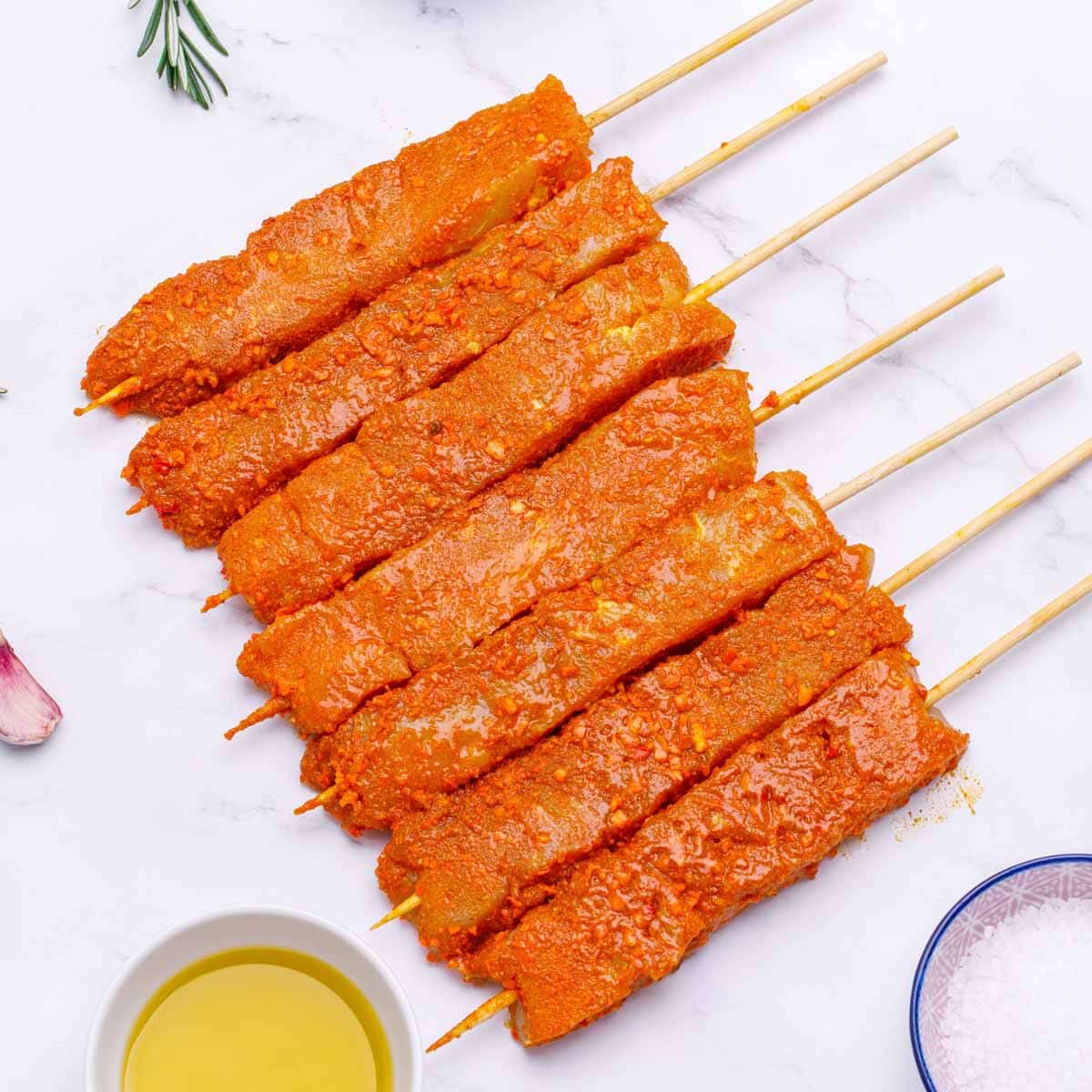 Chicken Breast Kebabs Satay gluten free